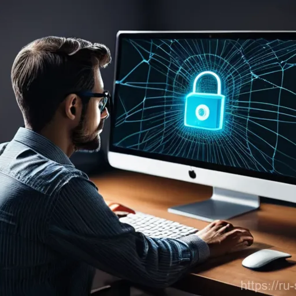 보안솔루션 취약점 분석 사례 - **Prompt: Digital Phishing Trap**
A person, appearing to be in their late 20s to early 40s, sits...
