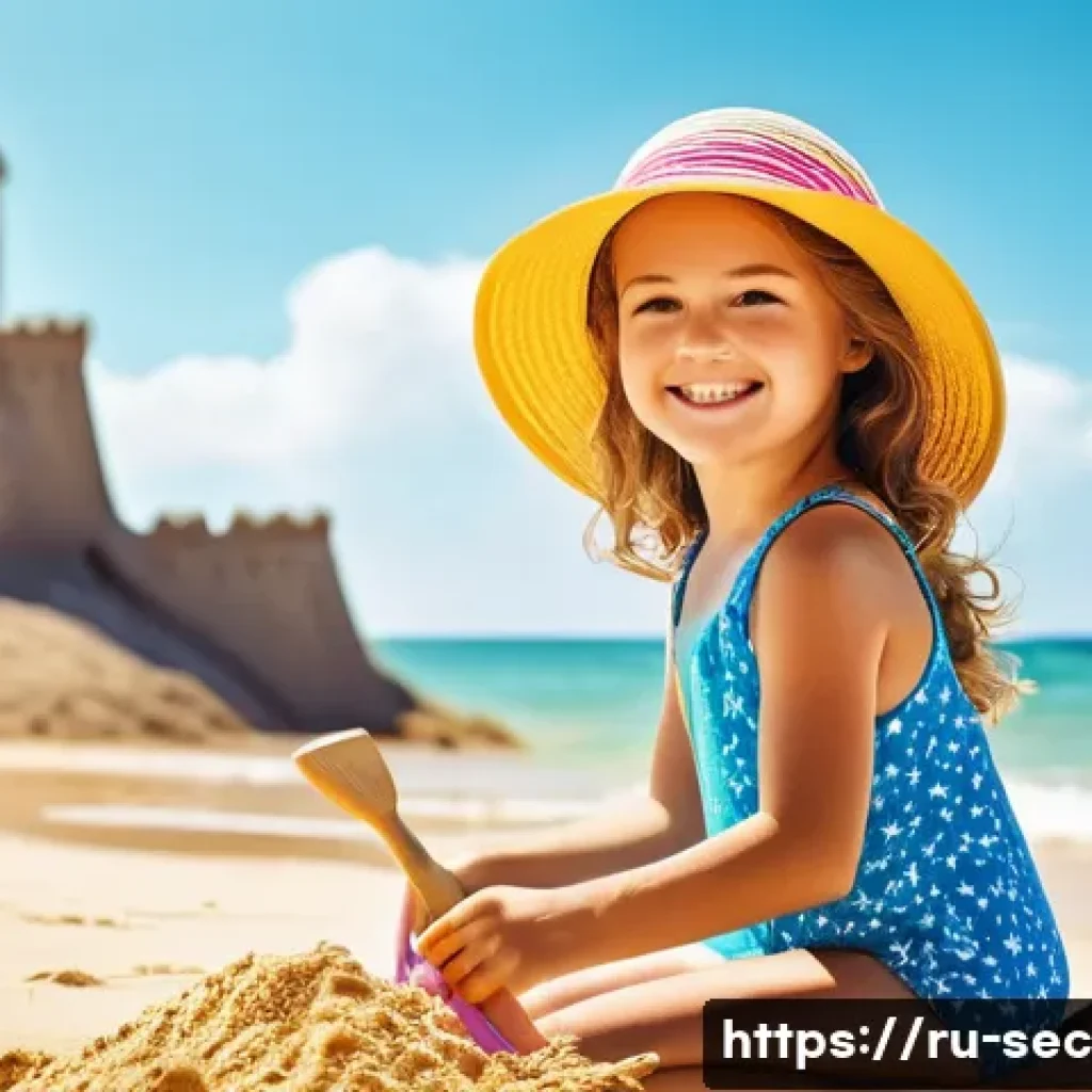보안솔루션 컨설턴트 초보자를 위한 입문 가이드 - **Prompt:** A young girl (approximately 8 years old) wearing a brightly colored swimsuit with a play...
